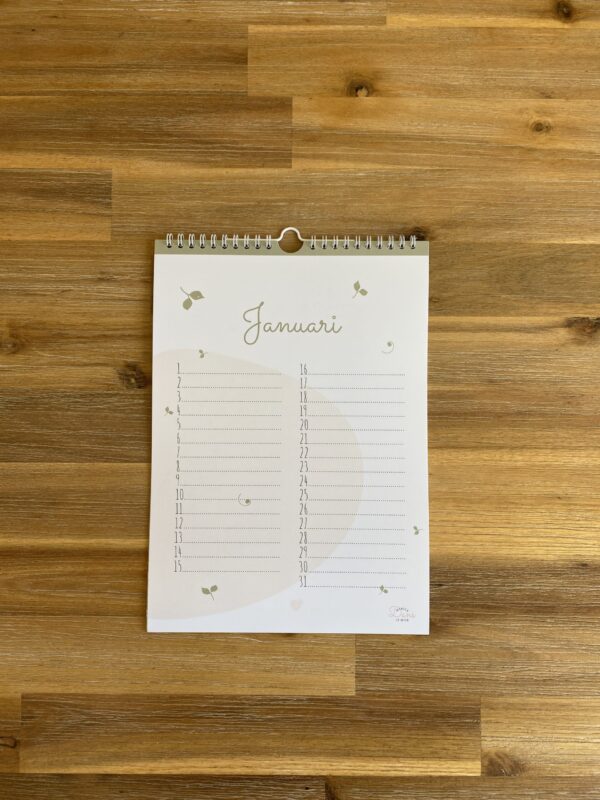 Jaarkalender Vrolijk | Pastel
