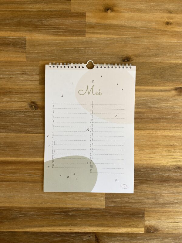 Jaarkalender Vrolijk | Pastel