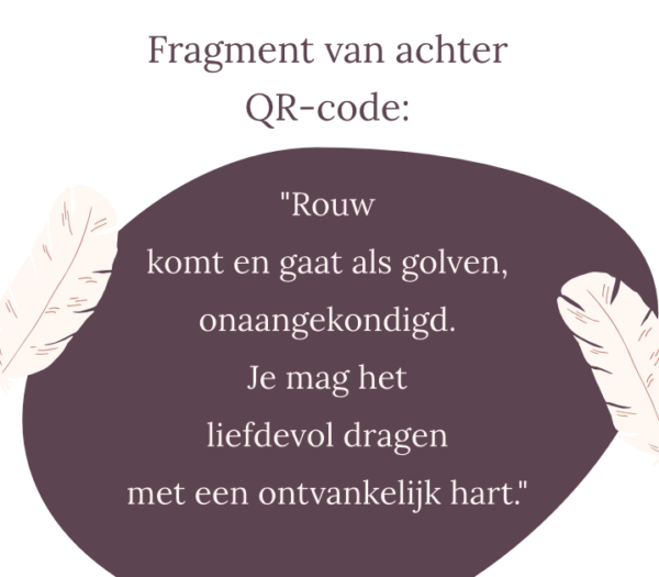Liefdevolle omarming + Poëzie achter QR-code - Afbeelding 2